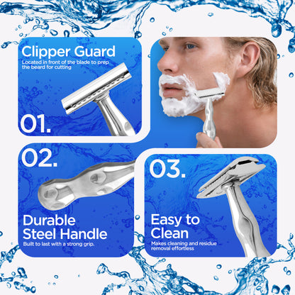 Double Edge Razor Stainless Steel Vase Shape