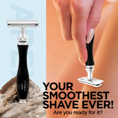 Haryali Doppelklingen-Rasierer Apex - Schwarz