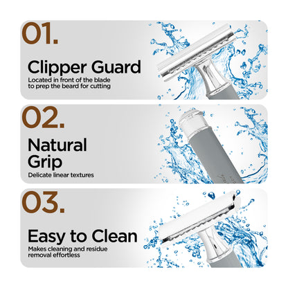 Haryali Double Edge Razor Titan - Grey