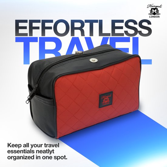 Haryali London Red Toiletry Travel Bag - HARYALI LONDON