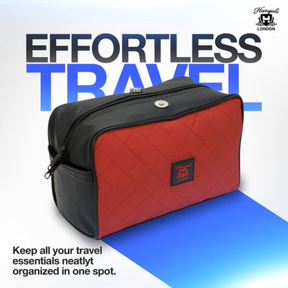 Haryali London Red Toiletry Travel Bag - HARYALI LONDON