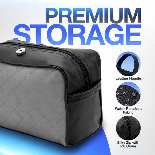 Haryali London Grey Toiletry Travel Bag