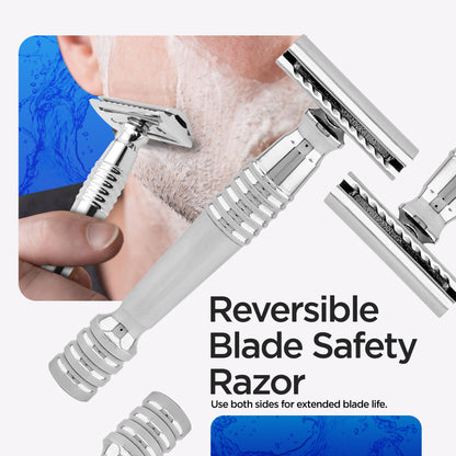 Double Edge Razor Stainless Steel Heavy - HARYALI LONDON