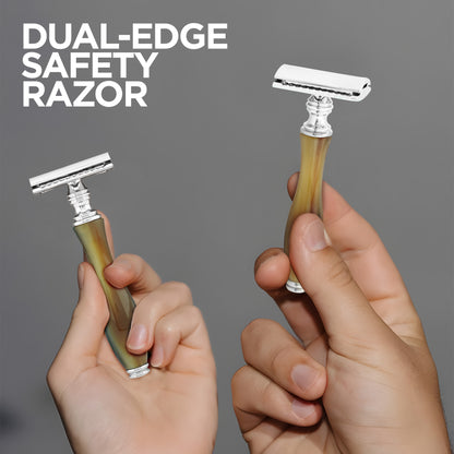 Haryalis Rasierhobel – Büffelhorn-Imitation