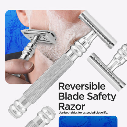 Double Edge Razor Stainless Steel Perfect Grip