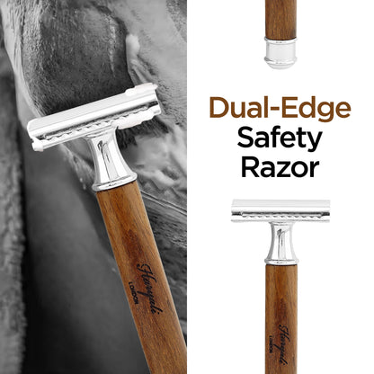 Haryali Double Edge Razor Titan Wood