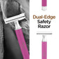 Haryalis runder Sicherheitsrasierer – Pink