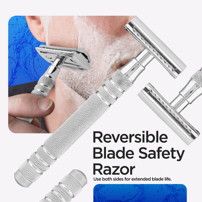 Durable steel safety razor with double edge by HARYALI LONDON