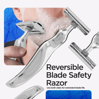 Double Edge Razor Stainless Steel Wavy