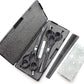 Haryali Schwarzes professionelles 6-Zoll-Haarschneide-Effilierscheren-Set