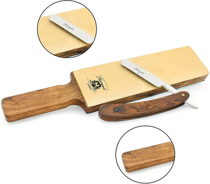 Extra Wide Leather Stick 2 Sided Strop for Sharping - HARYALI LONDON