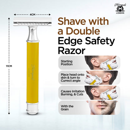 Haryalis runder Rasierhobel – Gelb