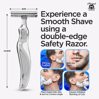 Double Edge Razor Stainless Steel Wavy