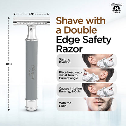 Haryali Double Edge Razor Titan - Grey