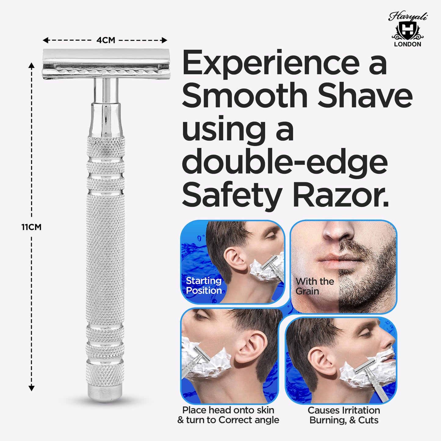 Haryali's Elegant Double Edge Safety Razor