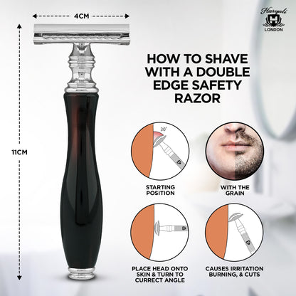 Haryali's Safety razor - Black Red