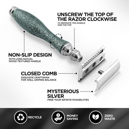 Haryali's Antique Double Edge Safety Razor - Grey