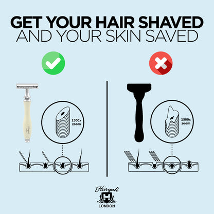 Haryali Double Edge Razor Apex - Ivory