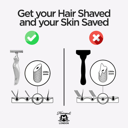 Double Edge Razor Stainless Steel Wavy