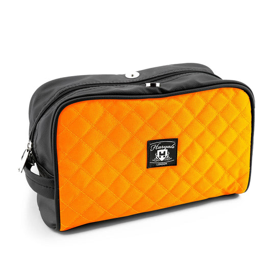 Orangefarbene Unisex-Kulturtasche