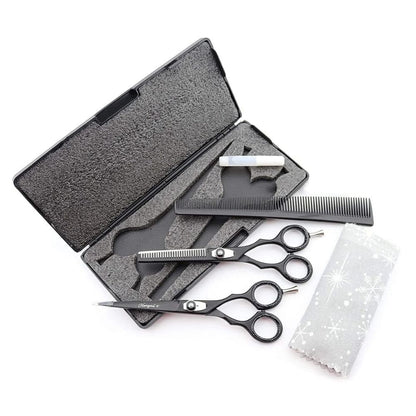 Haryali Black Professional 6 Inch Hair Cutting Thinning Scissors Set
