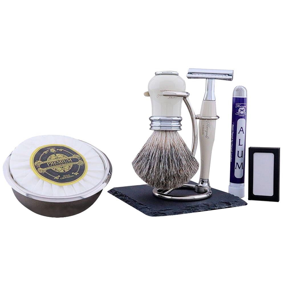 Haryali's Lille Range Super Badger Shaving Kit