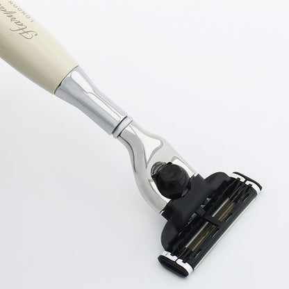 Haryali's Tandoori Rasierer mit 3 Klingen, Elfenbeinfarbe