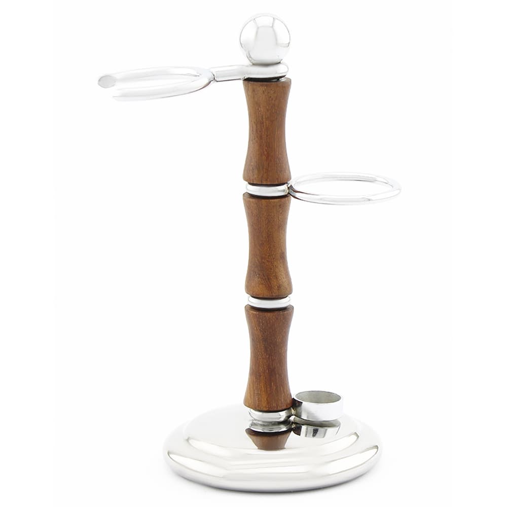 Dual Shaving Stand in Wood