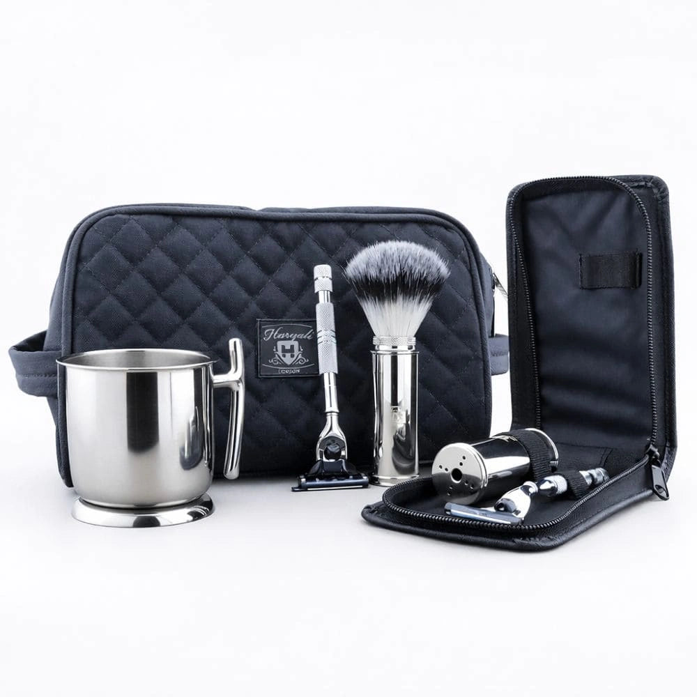Haryalis Travel Range Kunsthaar-Rasierset 