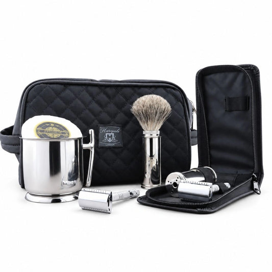 Haryalis Travel Range Super Dachshaar-Rasierset 