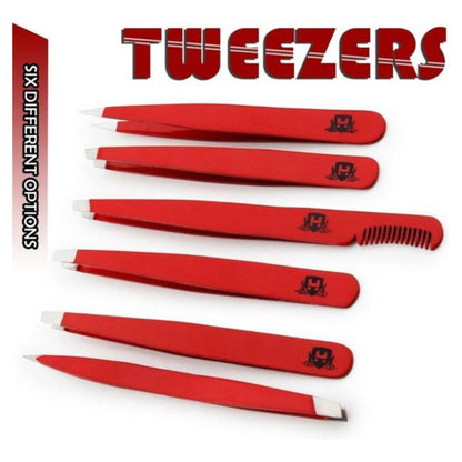 Professional Red Eyebrow Tweezers