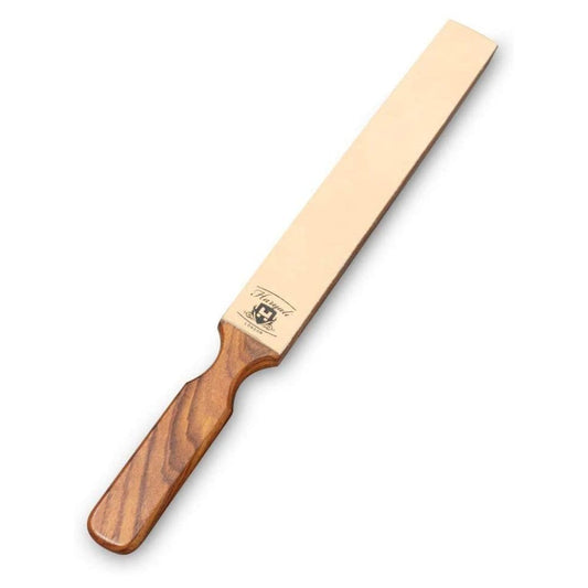 Two Sided Wood Handle Stick Strop for Sharping All Kind of Blades & Razors