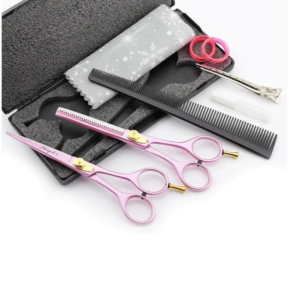 Professionelle 6,0" Friseurschere Haarschneideschere Ausdünnung Salonschere