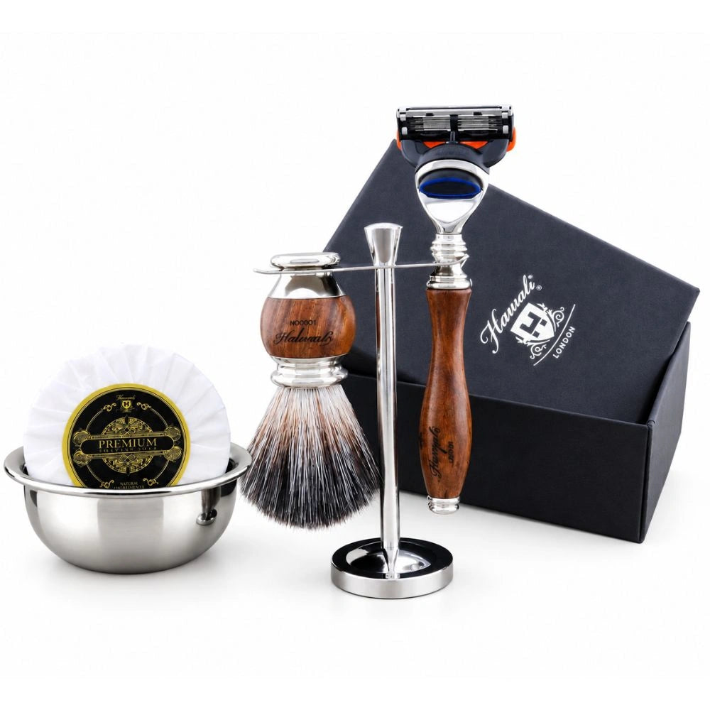 Haryali's Wooden Range Shaving Kit