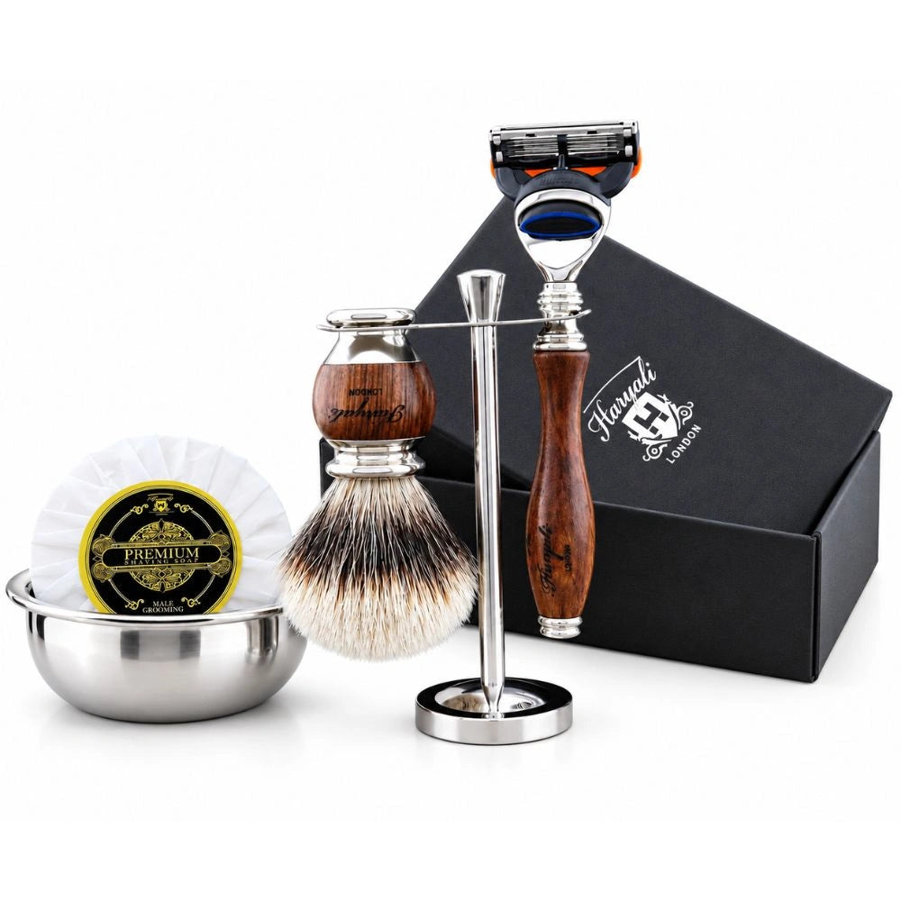 Haryali's Wooden Range Shaving Kit