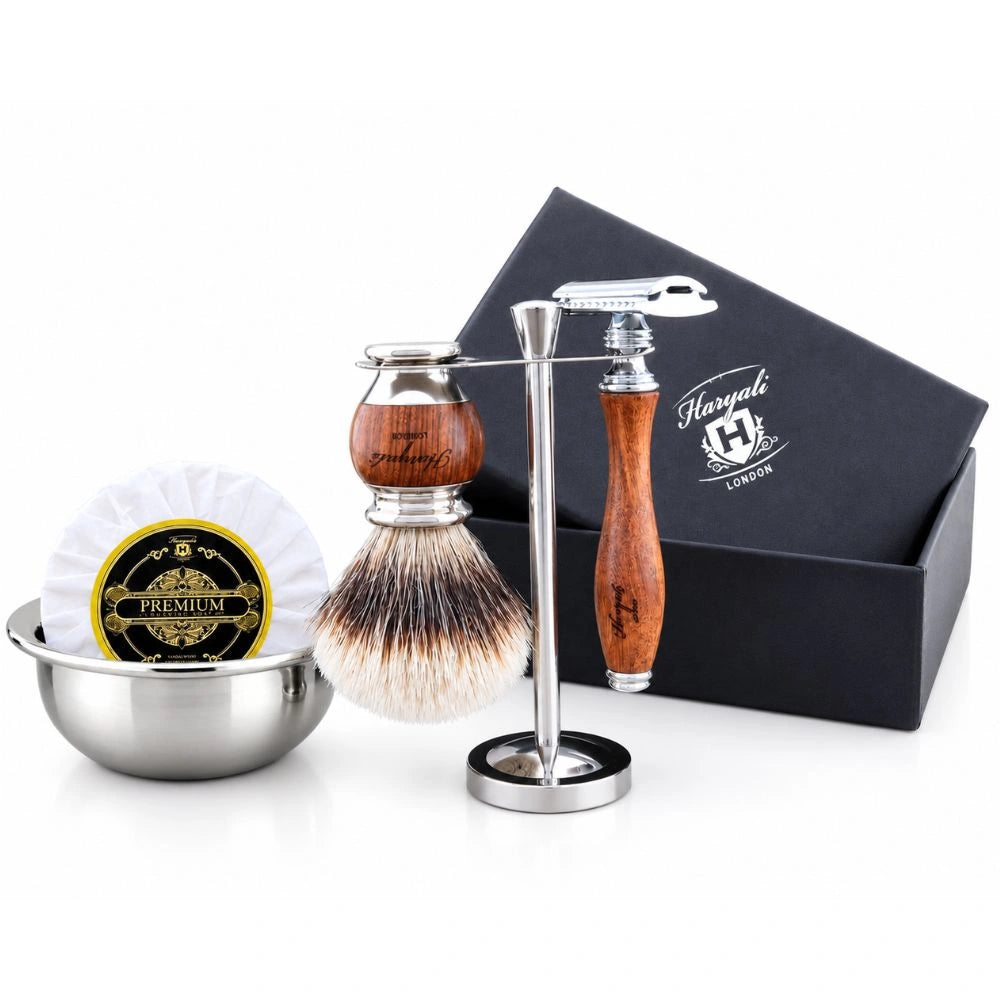 Haryali's Wooden Range Shaving Kit