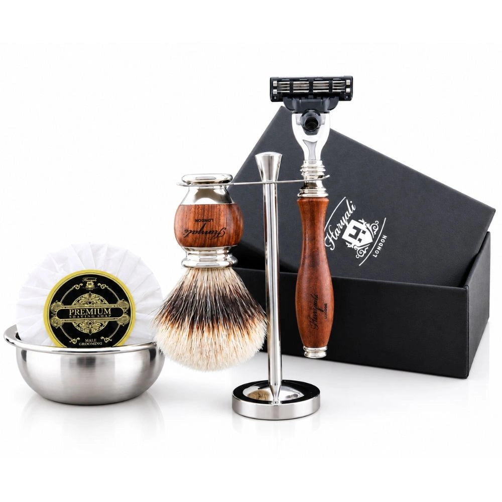 Haryali's Wooden Range Shaving Kit