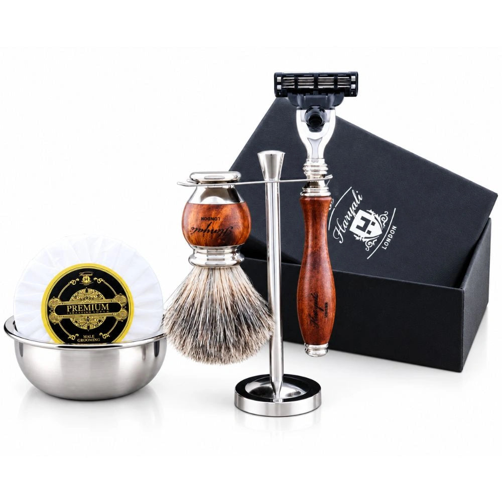Haryali's Wooden Range Shaving Kit
