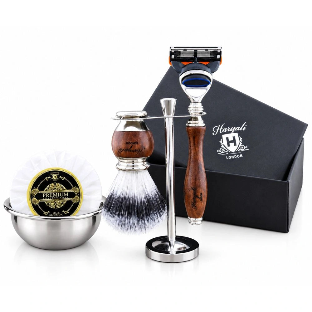 Haryali's Wooden Range Shaving Kit