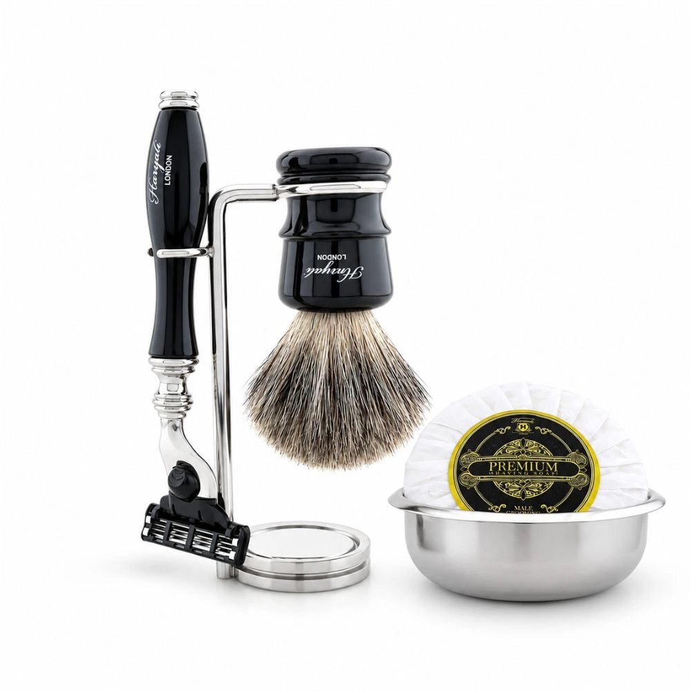Haryalis Lincoln Range Super Dachshaar-Rasierset