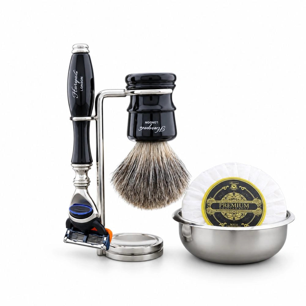 Haryalis Lincoln Range Super Dachshaar-Rasierset