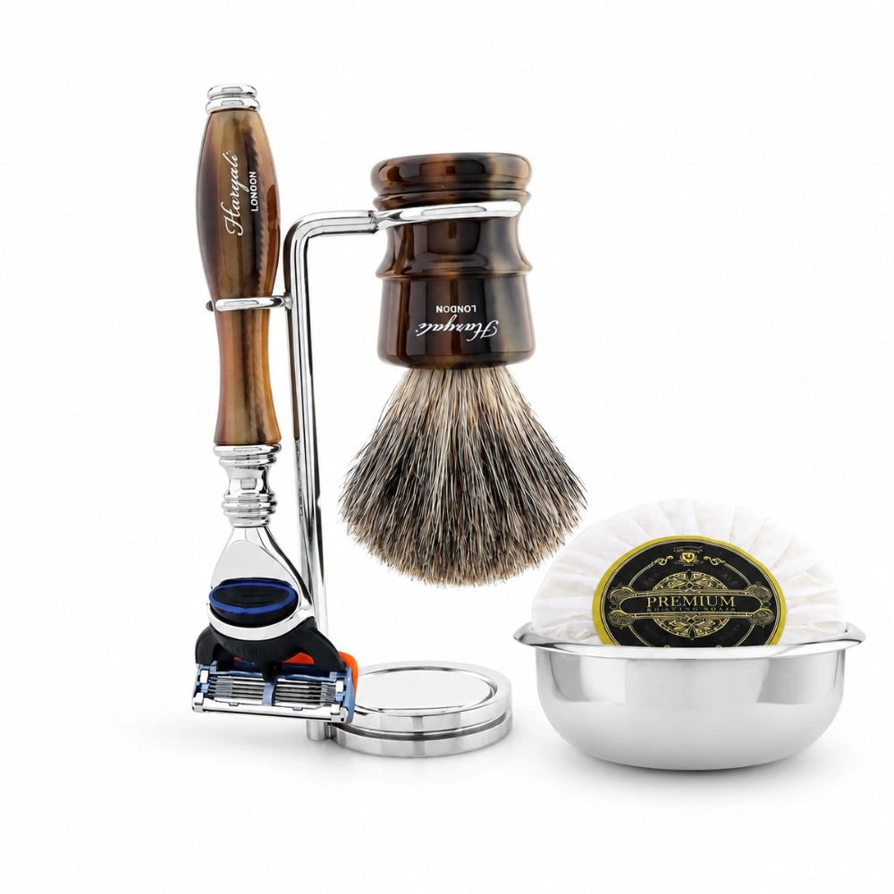 Haryalis Lincoln Range Super Dachshaar-Rasierset