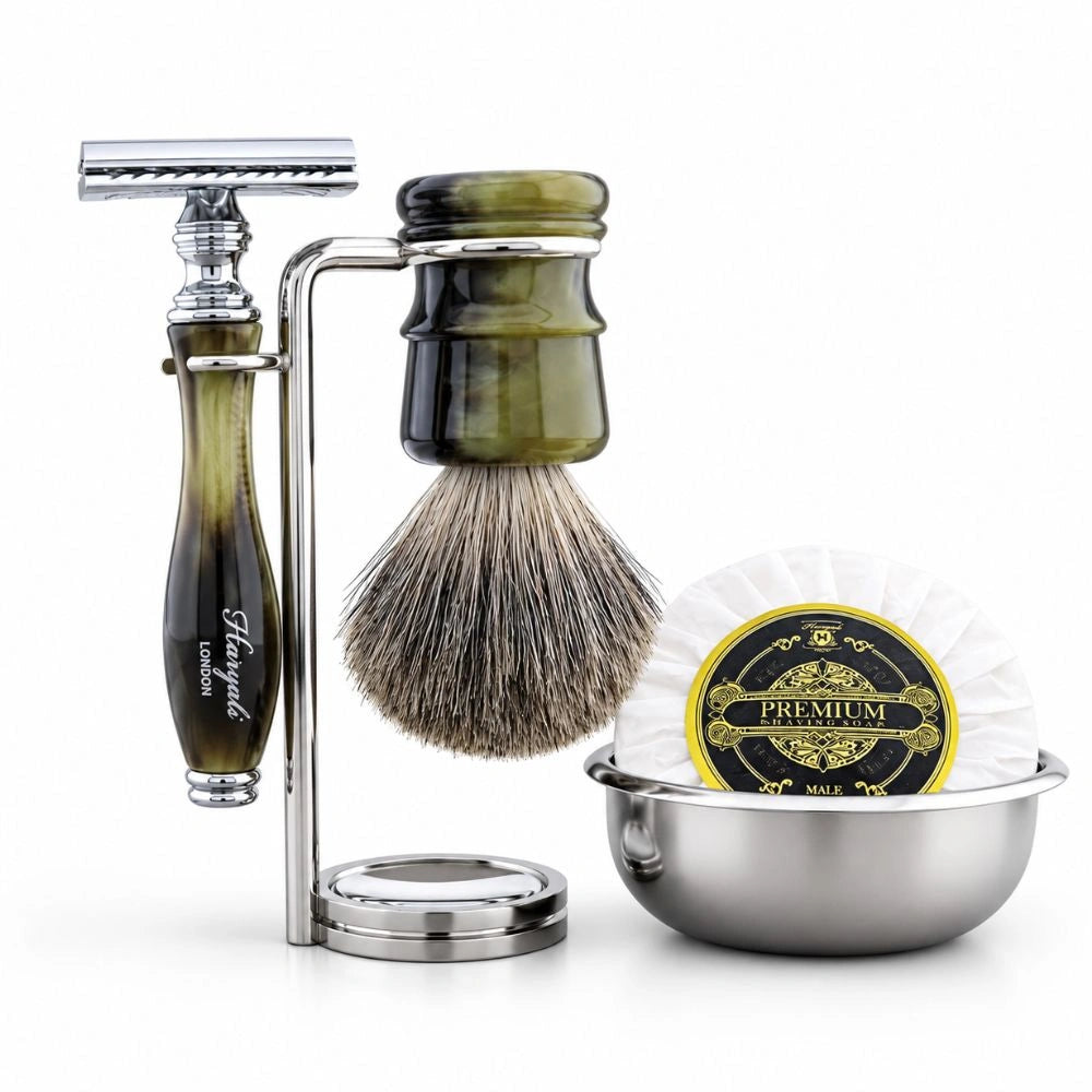 Haryalis Lincoln Range Super Dachshaar-Rasierset