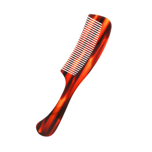 Brown Tortoiseshell Detangling Hair Comb with Handle