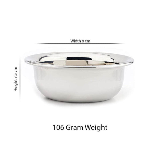 Haryali London Stainless Steel Shaving Soap Bowl - HARYALI LONDON