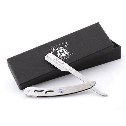 Haryali's Cut Throat Razor - Steel Handle - HARYALI LONDON