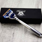 Haryali's Elegant 5 Edge Shaving Razor - Steel Handle - HARYALI LONDON