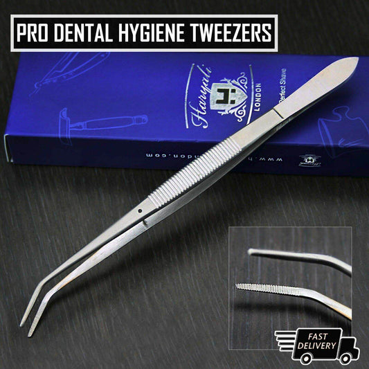 High Quality Dental London College Tweezers Serrated Tip - HARYALI LONDON