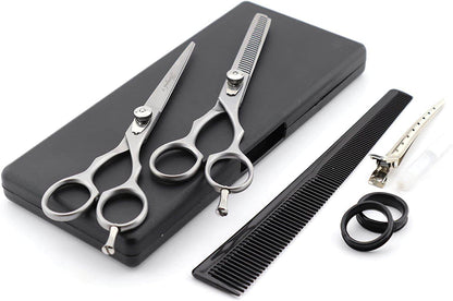Professional 6" Hairdressing Barber Scissors Set Thinning Shears - HARYALI LONDON