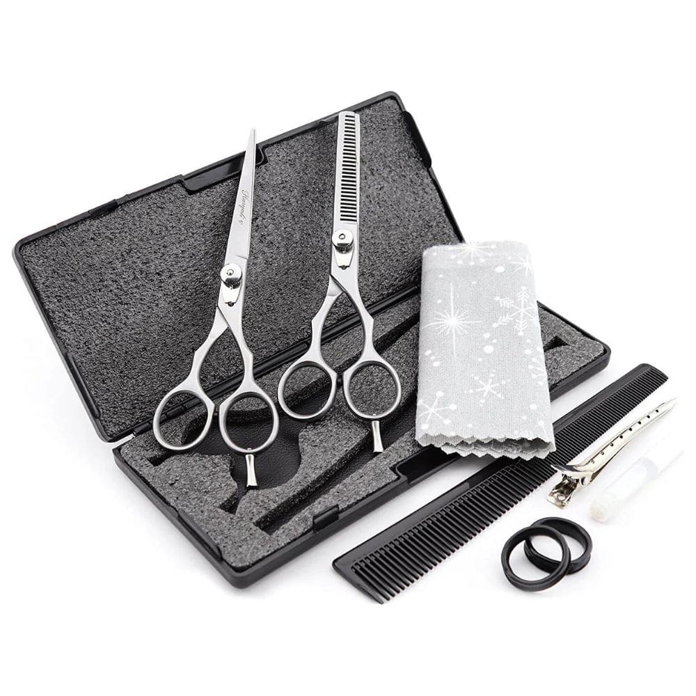 Professional 6" Hairdressing Barber Scissors Set Thinning Shears